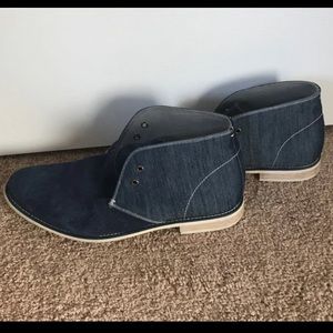 Steve Madden Suede Leather Navy Blue Men